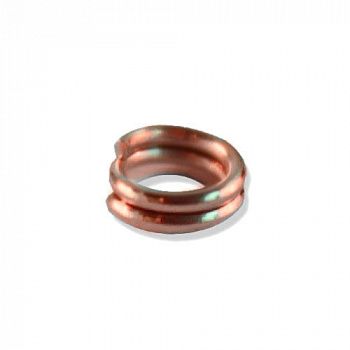 Кольцо для бус "Астра" 7704277 двойное, 0,7*5мм  (20шт/уп) цвет: медь