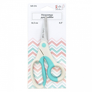 Ножницы для хобби "Crafty tailor" NR-04, 16,5см (пластиковые ручки с цветными резиновыми вставками)