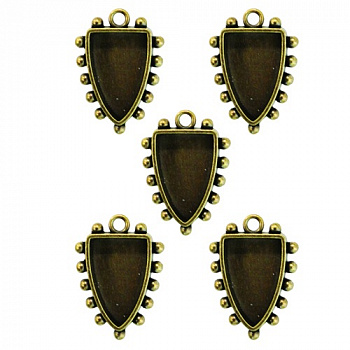Заготовка для украшения Щиты 1 - 5шт (Бронза)