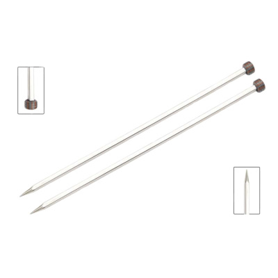 Спицы прямые кубические Nova Сubics KnitPro, 35 см, 7.00 мм 12303