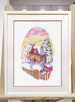 Набор для вышивания «Овен» 1533 "Зимнее настроение" 14 х 24 см