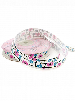 Лента декоративная принтованная "Рукоделие" LD-003 25м, цвет 14