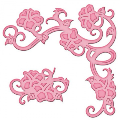 Набор ножей Spellbinders® Shapeabilities® Die D-Lites™ "Уголок гибискуса"