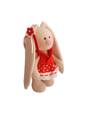 Набор для изготовления текстильной игрушки HAPPY HANDS МЗ-06 Зайка Ягодка, 20 см