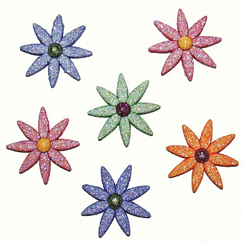 Набор декоративных пуговиц «Dress It Up» 4998 Весенние цветы