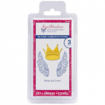 Набор ножей Spellbinders® Shapeabilities® Die D-Lites™ "Крылья и корона"