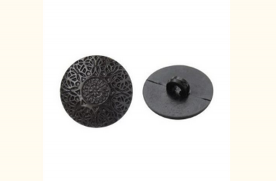 Пуговица в тубе 57092  на ножке 22мм  310 черный уп/24шт