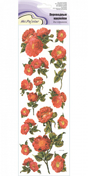 Наклейки Mr.Painter Переводные для керамики 10,5х35,5 Шиповник