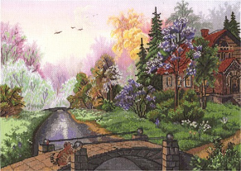 Набор для вышивания «Panna» ПС-1466 Персики в цвету