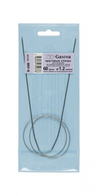 Спицы круговые «Gamma» MKF-R металл d 1,2 мм 60 см с металлической леской