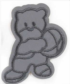 Термоаппликация LA454 GRAY 55 х65 мм упак/5 шт.