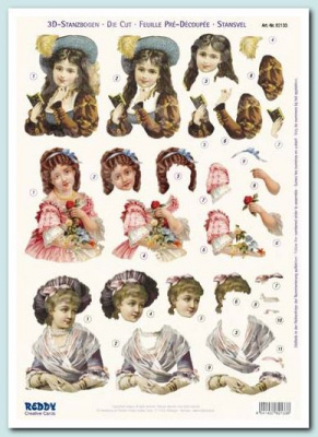 Аппликация "Ностальгия"бумажная  вырубная  для объемных рисунков, 210х297 мм