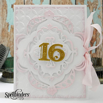 Набор ножей Spellbinders® Nestabilities® Decorative Elements "Декоративный причудливый ромб"