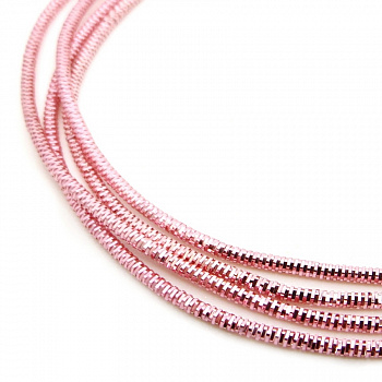 Канитель (трунцал) мягкая, фигурная KAN/MN1-14 глянец, розовый