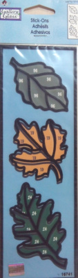 Набор витражных наклеек малый 16741 Листья