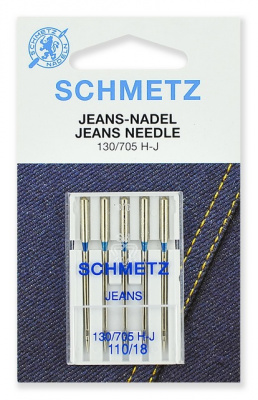 Иглы для джинсы 130/705 H-J № 110/18, 5 шт. Schmetz 0708143
