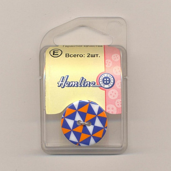 Пуговица Hemline "Prints", 23 мм