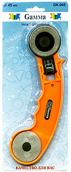 Нож раскройный  в блистере, d 45мм.