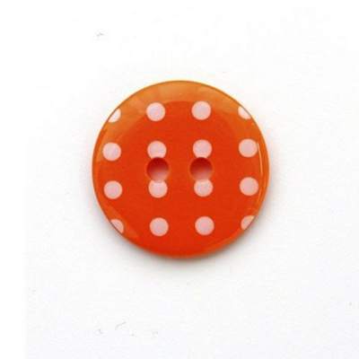 Пуговицы в тубе, Q7D26-FSS  Горошек 36L (331 оранжевый) 36 шт.