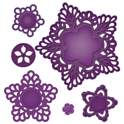 Набор ножей Spellbinders® Shapeabilities® "Марокканское кружево"