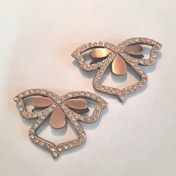 Украшение Микрон Лилия GB1157 35х25мм 2шт. медь