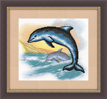 Набор для вышивания «Panna» Р-0953 Дельфины
