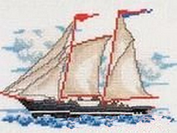 12-1169А Набор для вышивания Счетный крест" Паруса" 25*20 см