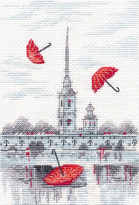 Набор для вышивания «Овен» 1628 "Петербургские зарисовки - 6" 10×15 см