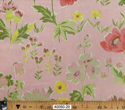 Ткань для пэчворка LECIEN коллекция "Поэзия Цветов" 80% хлопок, 20% лён, 110 см
