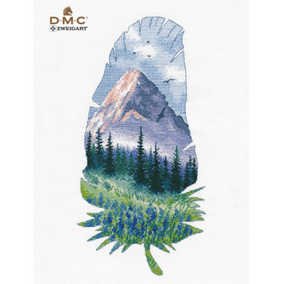 Набор для вышивания «Овен» 1402 Горный пейзаж-2,(16*30 см)