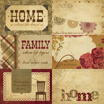 Бумага для скрапбукинга двухсторонняя 30.5*30.5 см, Simple Stories 1811