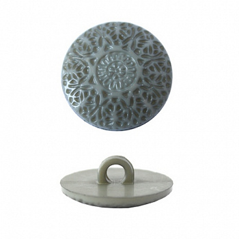 Пуговицы в тубе 57092  на ножке 22мм (17-1501серый) 36 шт.