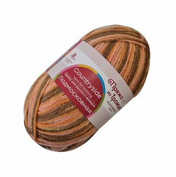 Подмосковная, пряжа для ручного вязания  (165, темно-бежевый)