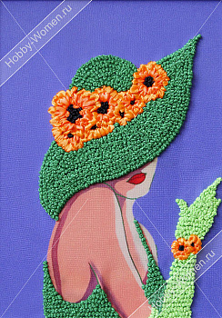 Набор для вышивания лентами "WH" ВЛШС0005 Серия шляпки №5