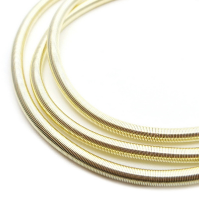 Канитель мягкая, гладкая KAN/MS3-30  матовый, бледное золото