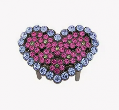 Украшение Микрон Сердце GB1321, 40х25мм.    