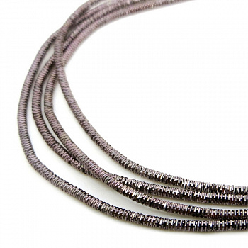 Канитель (трунцал) мягкая, фигурная KAN/MN1-22  глянец, графит