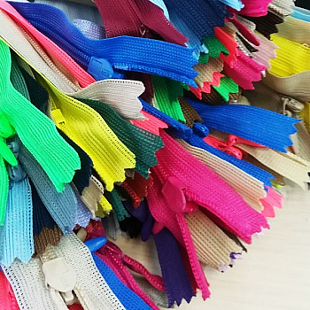Молния потайная 50 см, 20 шт/упак, ассорти