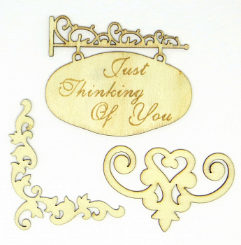 Деревянные украшения "Рукоделие" WF03 Вывеска-2