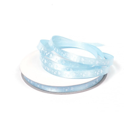 Лента атласная с рисунком арт.TBY.R-54 шир. 06мм цв.02 голубой