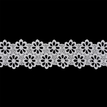 Кружево гипюр 44мм*9м TR.8G8184 белый