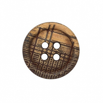 Пуговицы в тубе (827) 15мм ДУ коричневый 36шт/упак