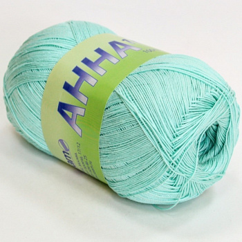 Анна 16, пряжа для ручного вязания 100г/530м (051, мятный )