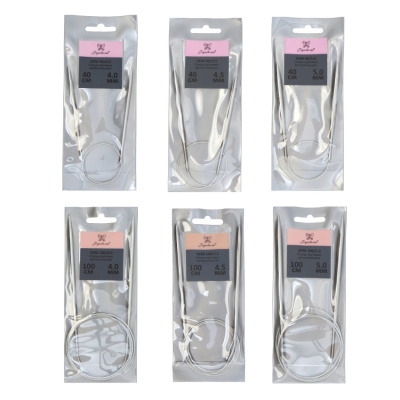 Набор спиц "Рукоделие" SKM/AS-02 круговых металлических (6 шт.)