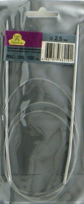 Спицы для вязания круговые«Рукоделие» RSC-205 100см.*2.5мм