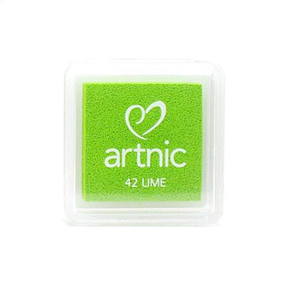 Подушечка чернильная Tsukineko "Artnic Small" 25х25мм, цвет: Лайм