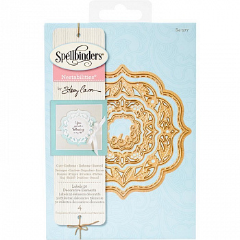 Набор ножей Spellbinders® Nestabilities® Labels "Ярлыки 50 - декоративные элементы"