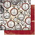 Лист бумаги Bo Bunny 12TT677 «Timepiece Tick Tock» 30х30см