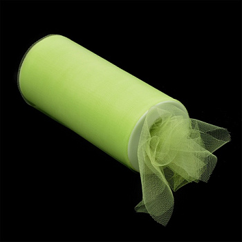 Фатин средней жесткости в шпульках, арт.TBY.MS.200.34 шир.150мм, цв.34 фисташковый., фас.22,86м.