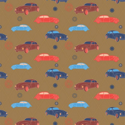 Упаковочная бумага-крафт "Stilerra" GKP-03, 100 х 70 см, цвет: 29 Автомобили